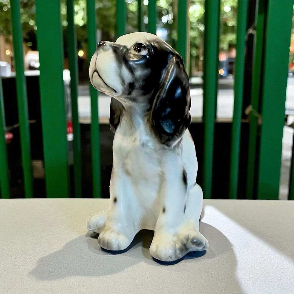 Vintage Cocker / Springer Spaniel Dog Porcelain Figurine #1263 – Made in Japan
